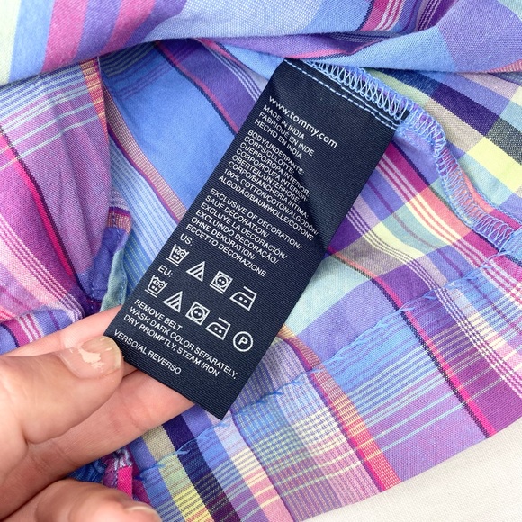 NWOT Tommy Hilfiger Infant Girls Plaid Dress - Picture 9 of 13